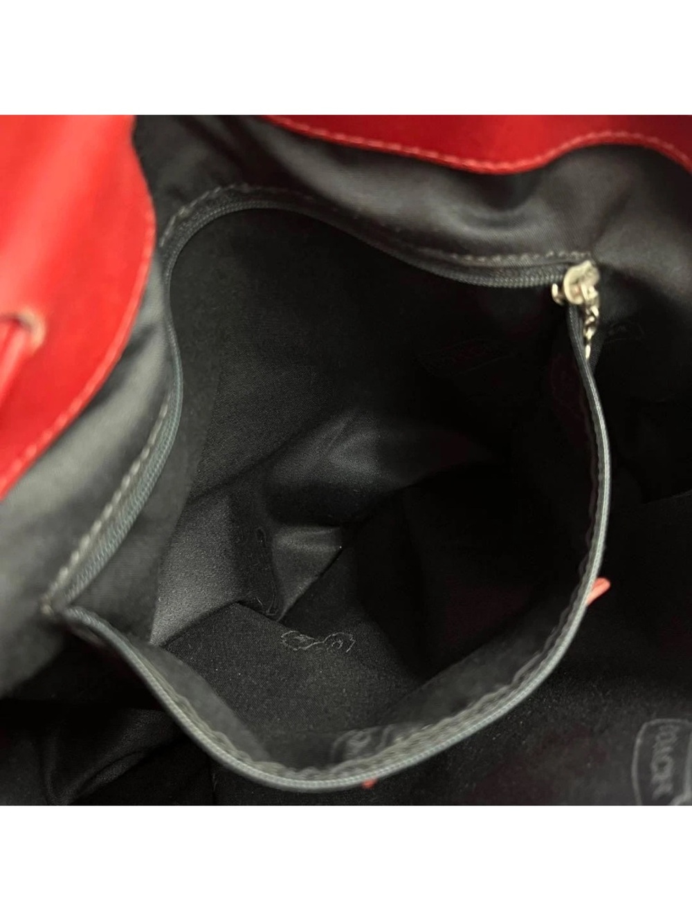Vintage Coach 4180 Lexington Drawstring Bucket Bag in Red - Picture 11 of 11